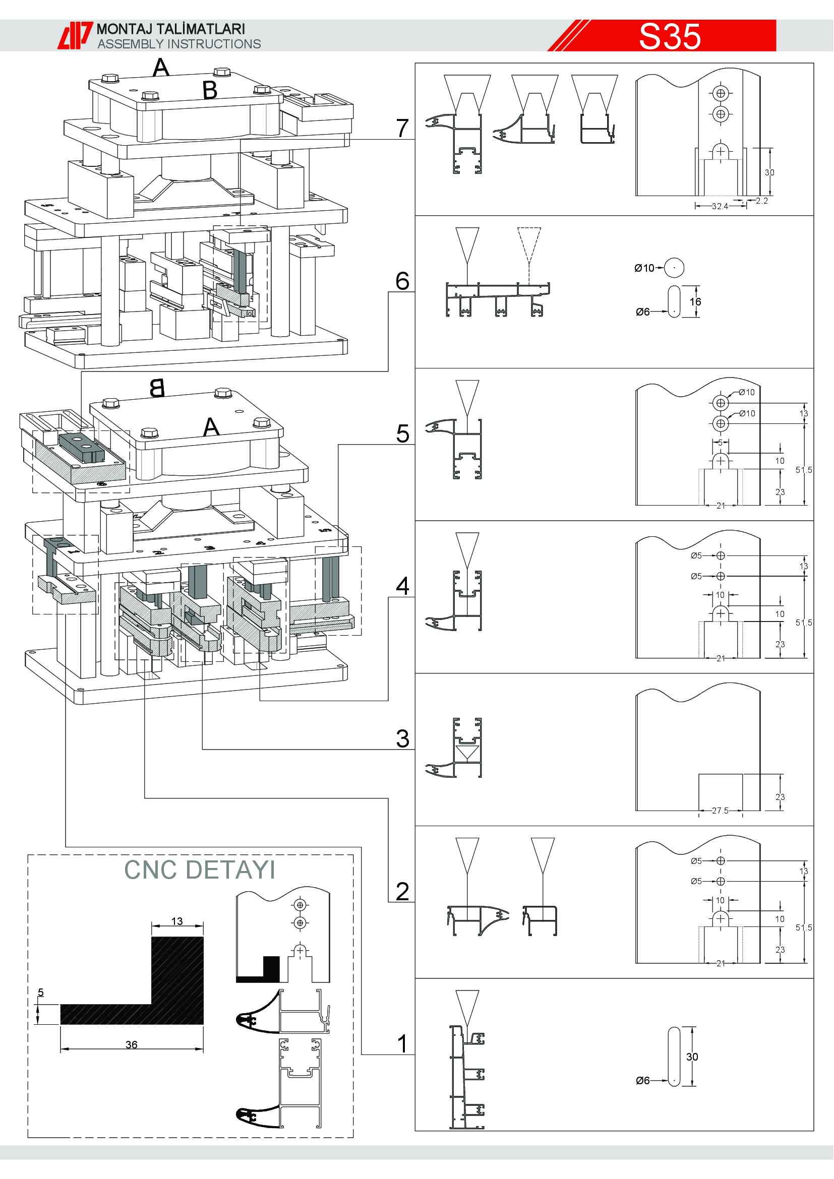 Sürme Yalıtımsız Alüminyum 41